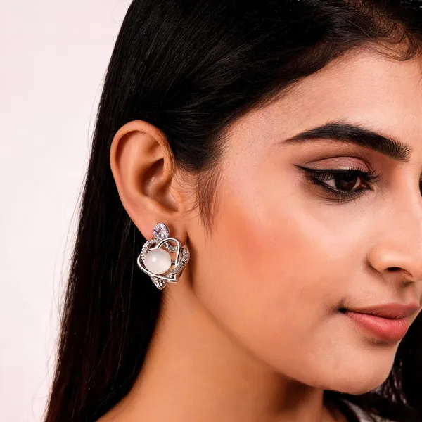 Silver_Stainless_Steel_Pearl_Crystal_Drop_Earrings_For_Women_Pack_Of_2