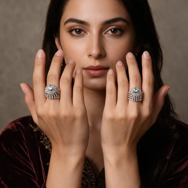 Silver_Stainless_Steel_Floral_Multi_Band_Statement_Ring_For_Women_Pack_Of_2