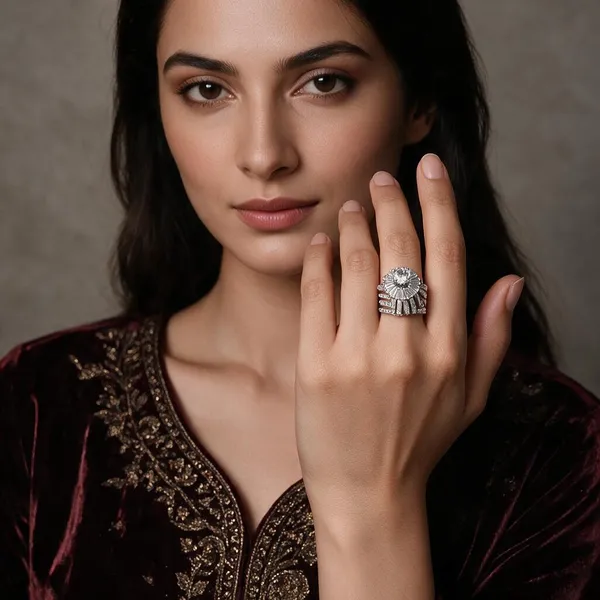 Silver_Stainless_Steel_Floral_Multi_Band_Statement_Ring_For_Women_Pack_Of_2