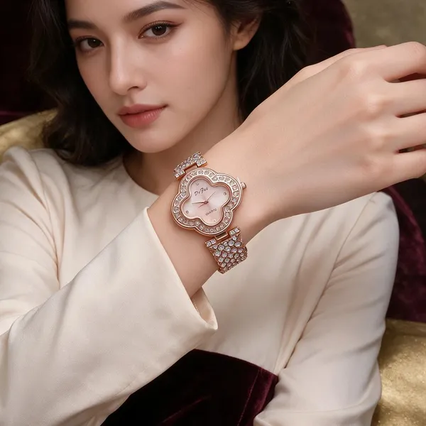 Rose_Gold_Stainless_Steel_Crystal_Link_Bracelet_Watch_For_Women