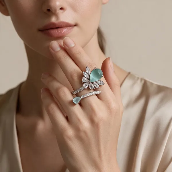 Green_Gold_Stainless_Steel_Floral_Stone_Ring_For_Women_Pack_Of_2