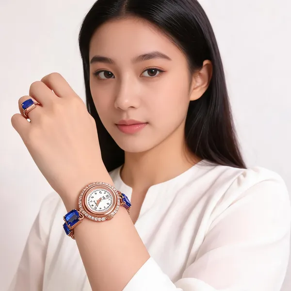 Blue_Rose_Gold_Stainless_Steel_Stone_Analog_Watch_Set_For_Women