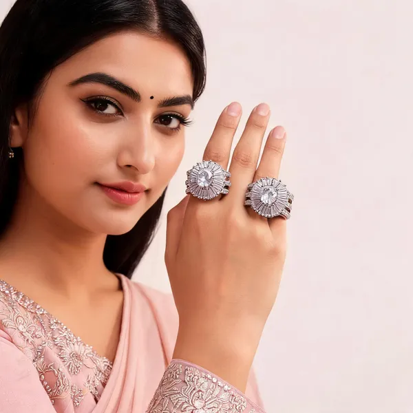 Silver_Stainless_Steel_Crystal_Statement_Ring_For_Women_Pack_Of_2