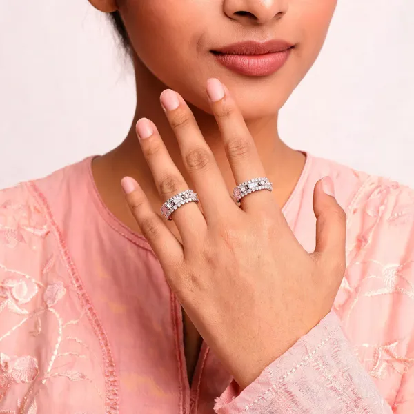 Silver_Stainless_Steel_Rhinestone_Statement_Ring_For_Women_Pack_Of_2