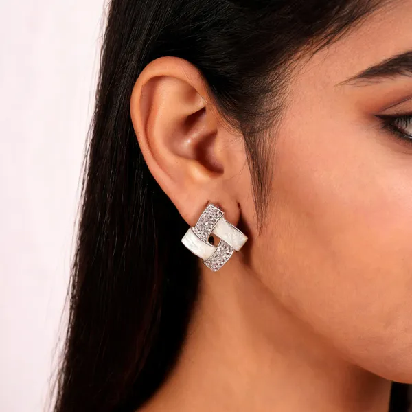 White_Silver_Stainless_Steel_Geometric_Drop_Earrings_For_Women
