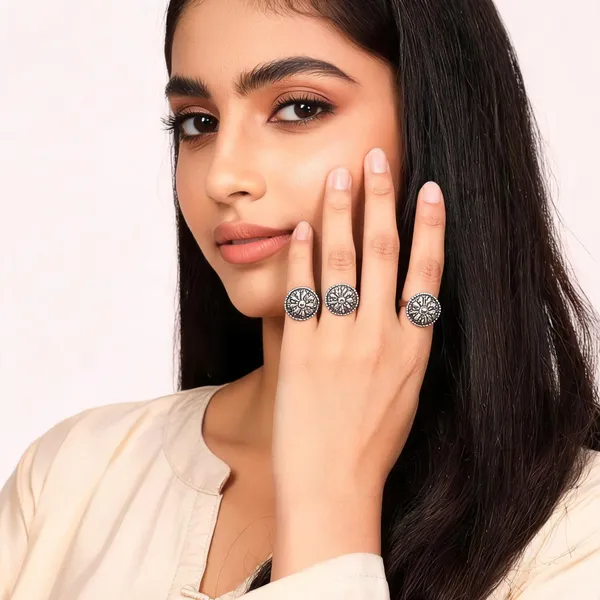 Silver_Stainless_Steel_Floral_Ring_For_Women_Pack_Of_3