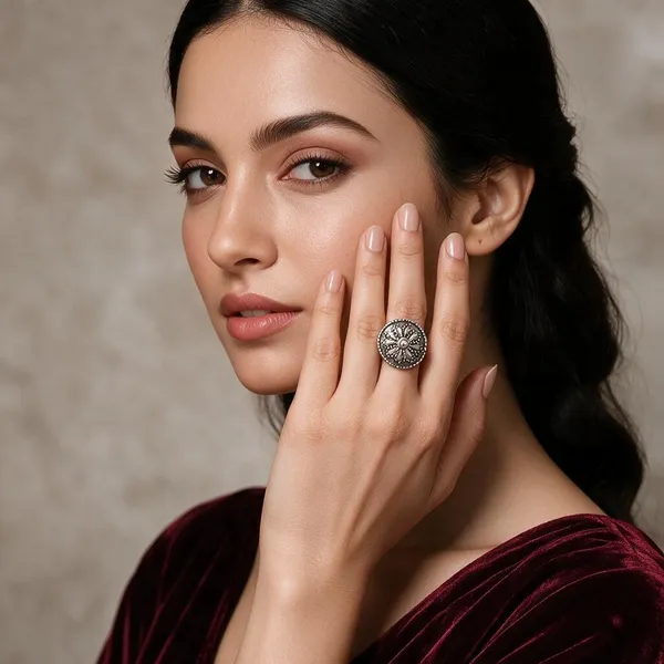 Silver_Stainless_Steel_Floral_Ring_For_Women_Pack_Of_3