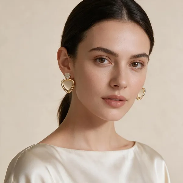 Gold_Stainless_Steel_Rhinestone_Triangular_Drop_Earrings_For_Women_Pack_Of_2