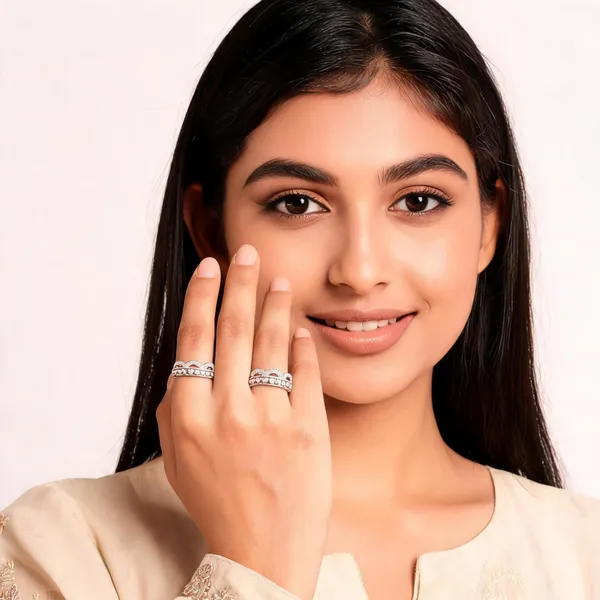 Silver_Stainless_Steel_Stone_Embellished_Crown_Ring_For_Women_Pack_Of_2