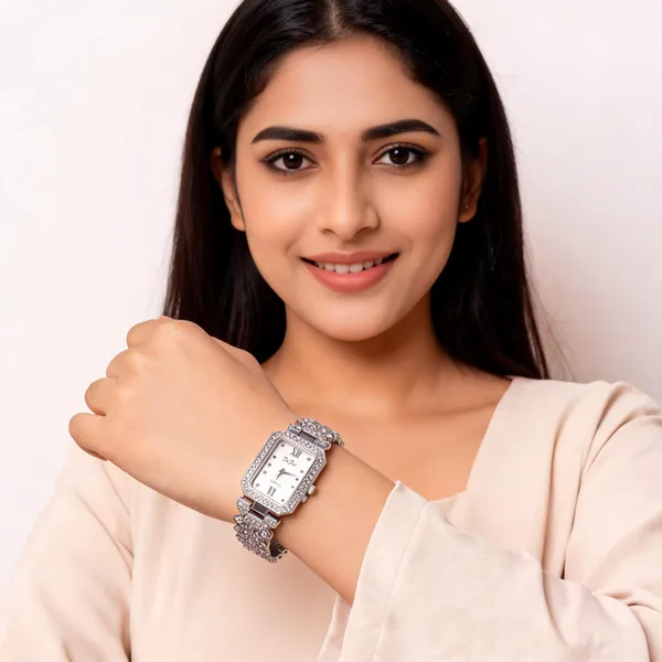 Silver_Stainless_Steel_Rhinestone_Bracelet_Analogue_Watch_For_Women