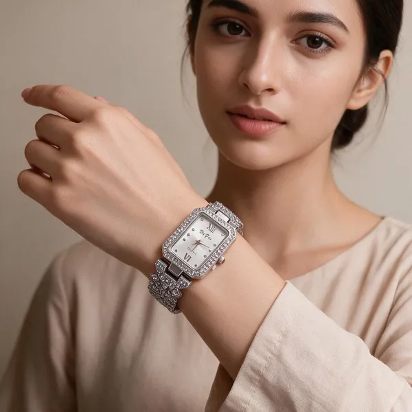 Silver_Stainless_Steel_Rhinestone_Bracelet_Analogue_Watch_For_Women