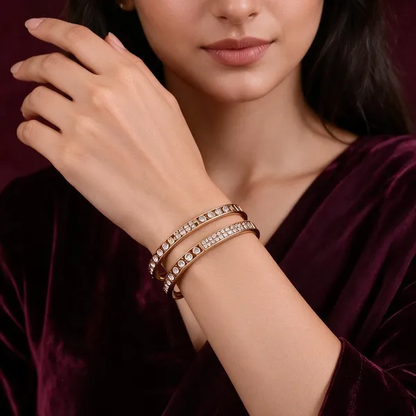 Gold_Tone_Stainless_Steel_Crystal_Studded_Bracelet_For_Women_Pack_Of_2