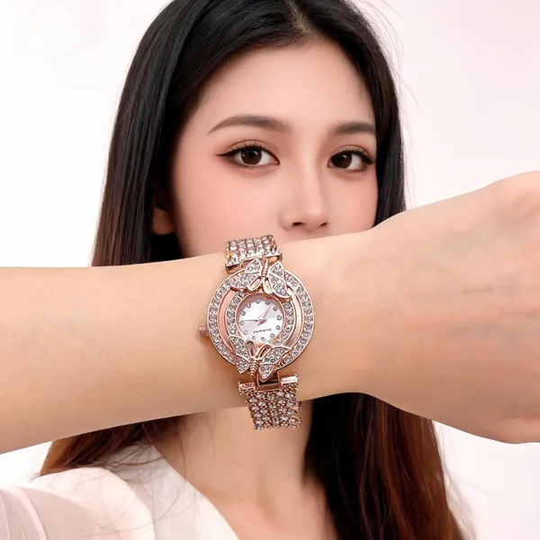 Rose_Gold_Stainless_Steel_Crystal_Butterfly_Analogue_Watch_For_Women