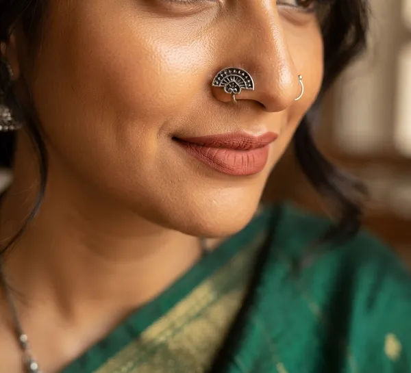 Silver_Stainless_Steel_Traditional_Floral_Nose_Stud_For_Women_Pack_Of_2