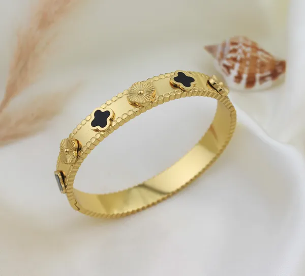 Gold_Tone_Floral_Cuff_Bracelet_For_Women