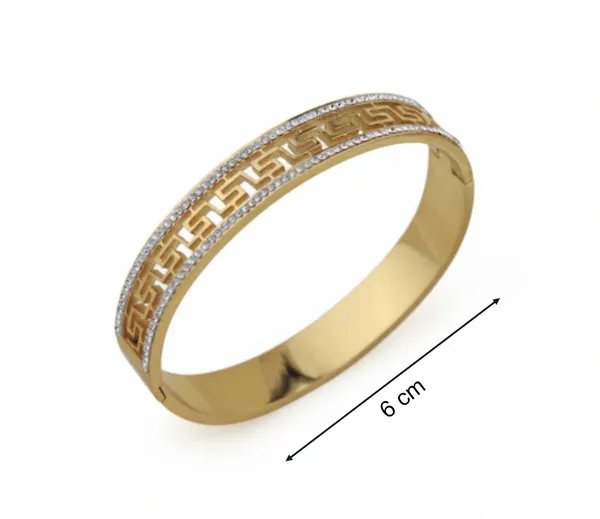 Gold_Tone_Geometric_Pattern_Bangle_Bracelet_For_Women