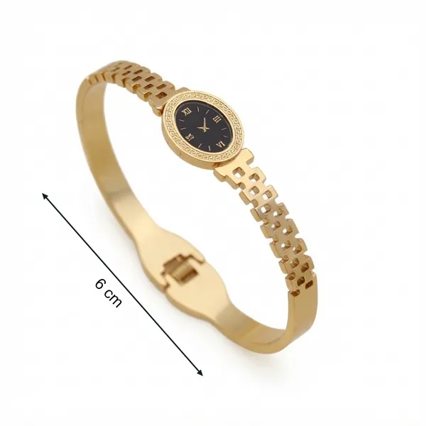 Gold_Tone_Analog_Bracelet_Watch_For_Women