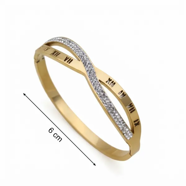 Gold_Tone_Roman_Numeral_Crystal_Bracelet_For_Women