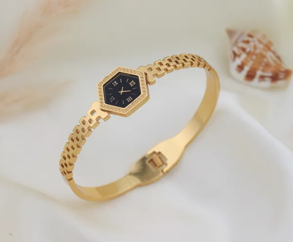 Gold-Tone_Analog_Bracelet_Watch_For_Women