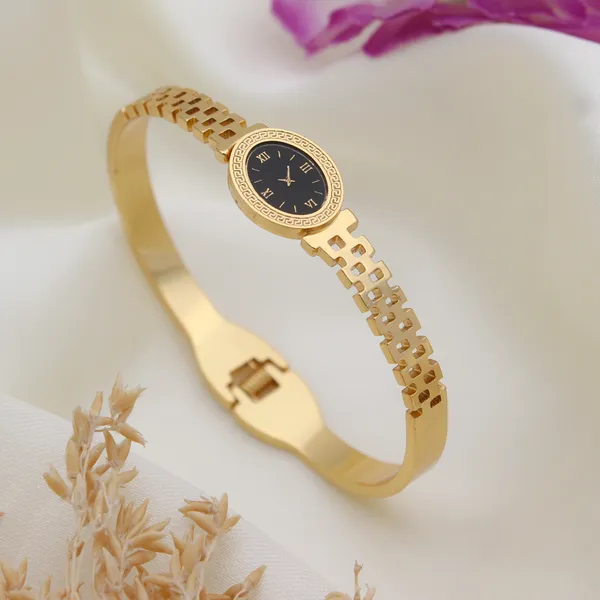 Gold_Tone_Analog_Bracelet_Watch_For_Women