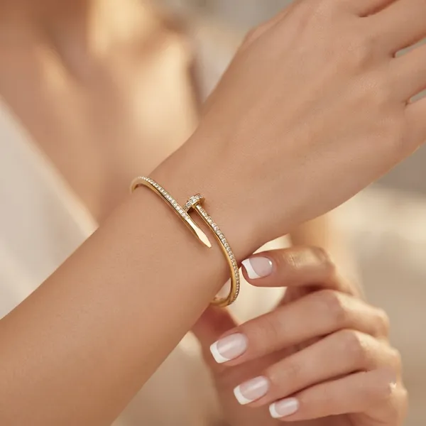 Gold-Tone_Rhinestone_Cuff_Bracelet_For_Women