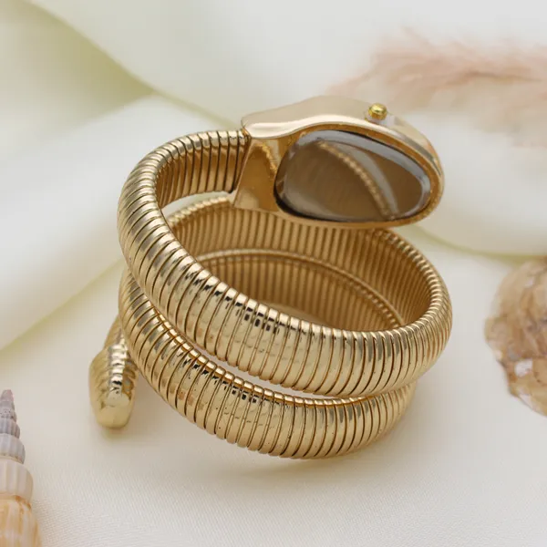 Gold_Tone_Stretch_Bracelet_Watch_For_Women