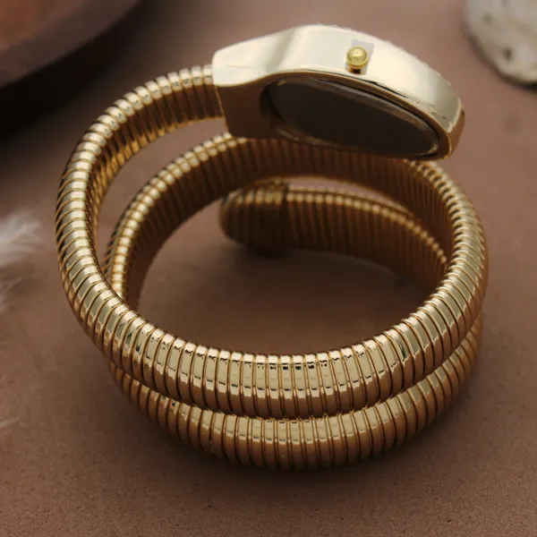 Gold_Tone_Stretch_Bracelet_Watch_For_Women
