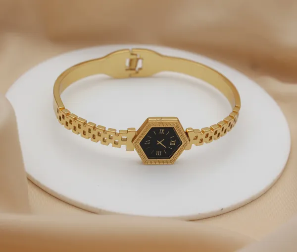Gold-Tone_Analog_Bracelet_Watch_For_Women