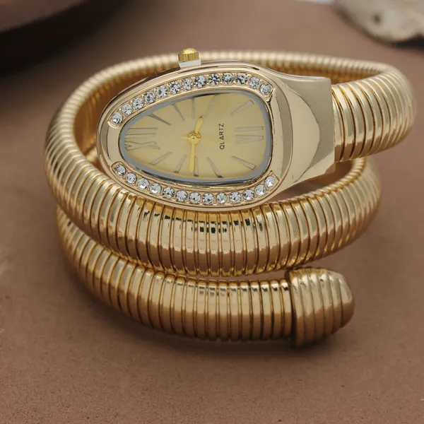Gold_Tone_Stretch_Bracelet_Watch_For_Women