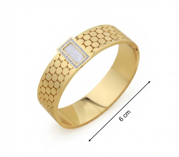 Gold-Toned_Geometric_Pattern_Bracelet_For_Women