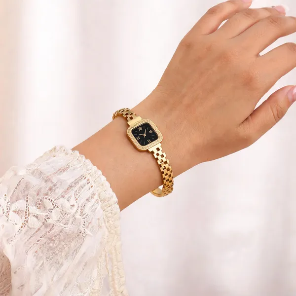 Gold_Tone_Bracelet_Watch_For_Women