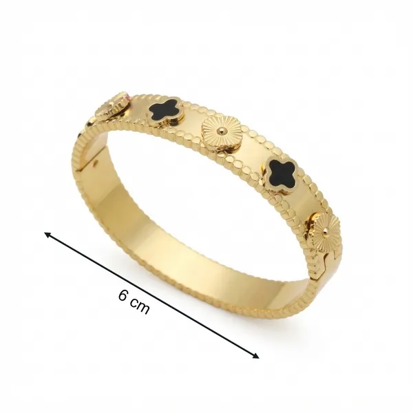 Gold_Tone_Floral_Cuff_Bracelet_For_Women