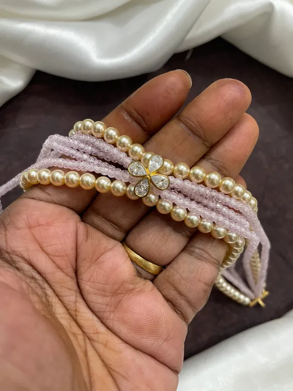 Gold_look_alike_Pink_Pearl_Multi-Strand_Necklace_set_for_Women