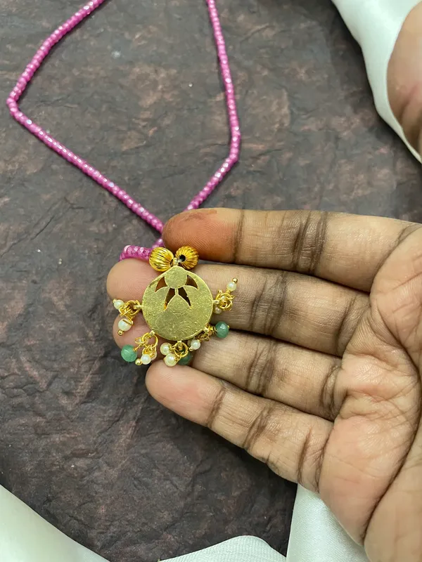 Pink_cz_Beads_jadau_Pendant_Necklace_for_Women