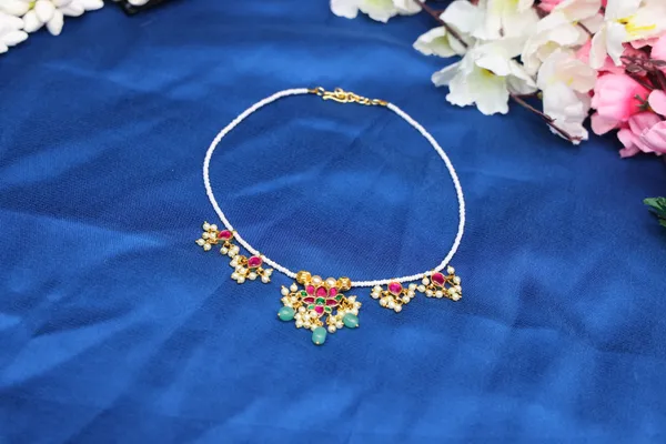 Multicolour_Lotus_Necklace_for_Women