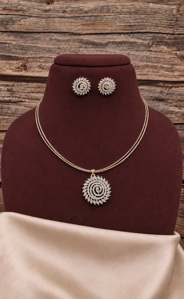 Gold_Tone_Spiral_Pendant_Necklace_Set_for_Women