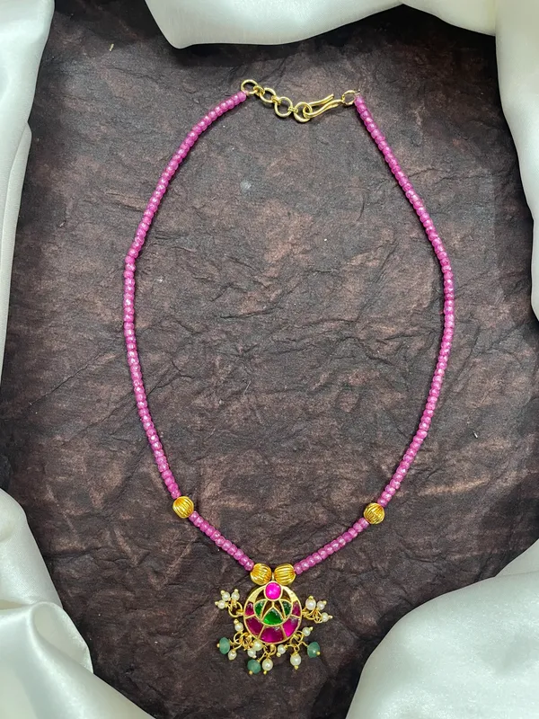 Pink_cz_Beads_jadau_Pendant_Necklace_for_Women