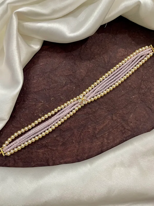 Gold_look_alike_Pink_Pearl_Multi-Strand_Necklace_set_for_Women