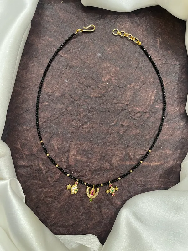 Black_Beaded_Gold_Tone_Mangalsutra_Necklace_for_Women