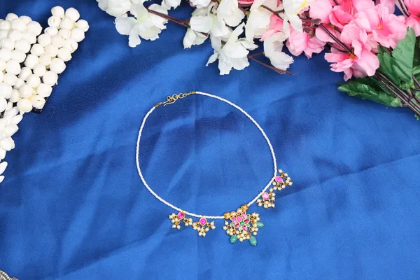 Multicolour_Lotus_Necklace_for_Women