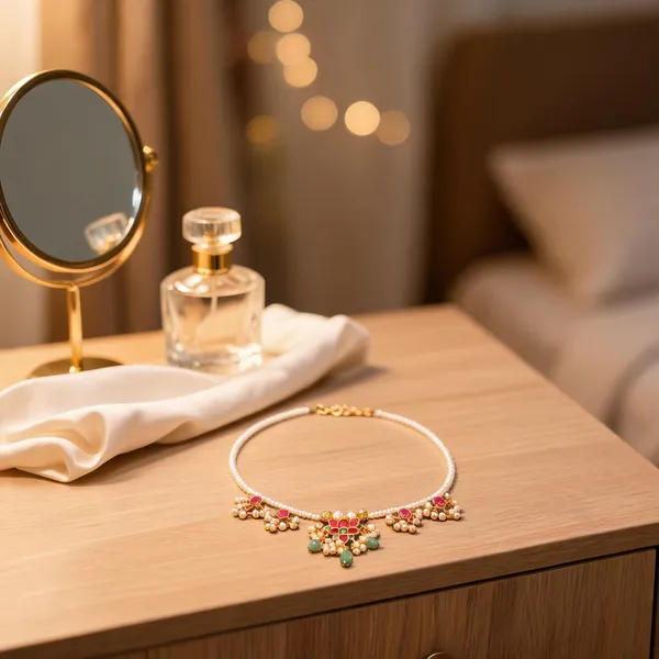 Multicolour_Lotus_Necklace_for_Women