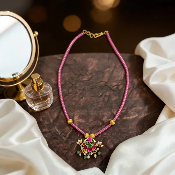 Pink_cz_Beads_jadau_Pendant_Necklace_for_Women