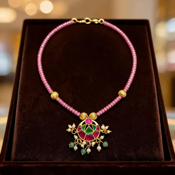 Pink_cz_Beads_jadau_Pendant_Necklace_for_Women