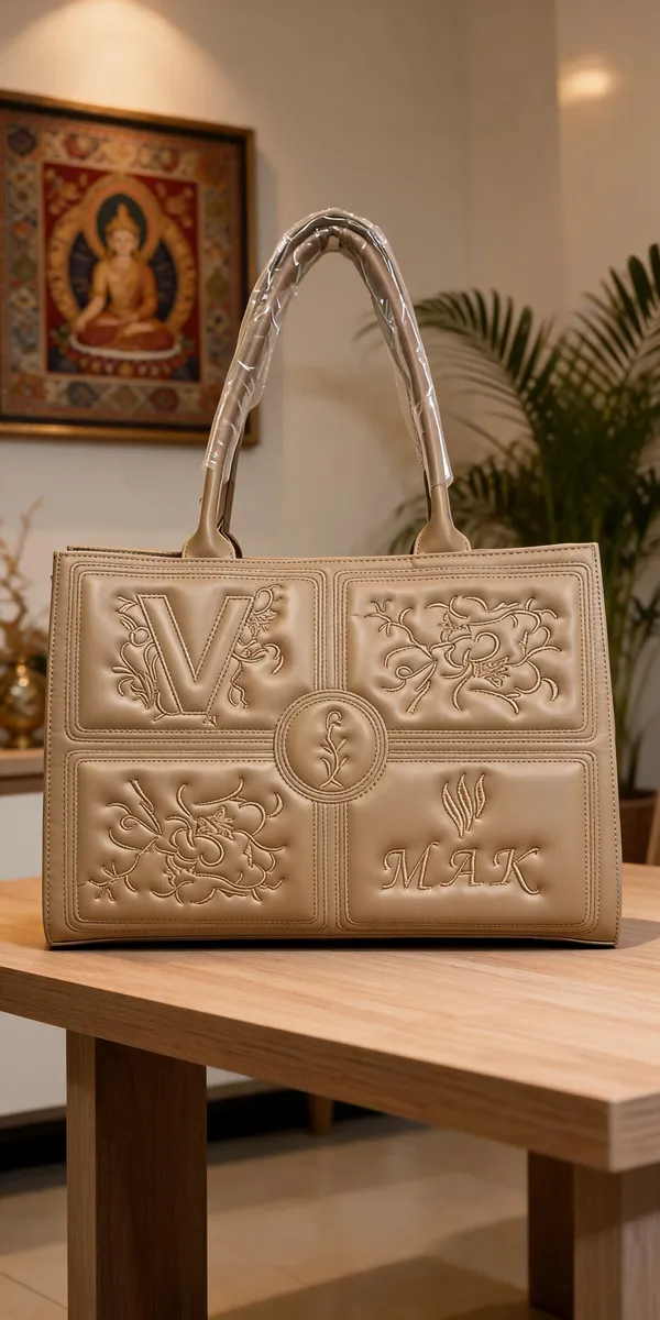 Beige_Faux_Leather_Embossed_Structured_Handbag_For_Women