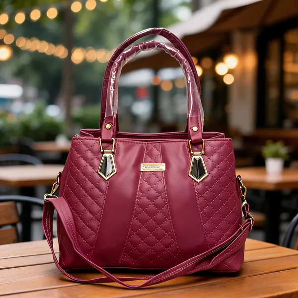 Maroon_Faux_Leather_Quilted_Handbag_For_Women
