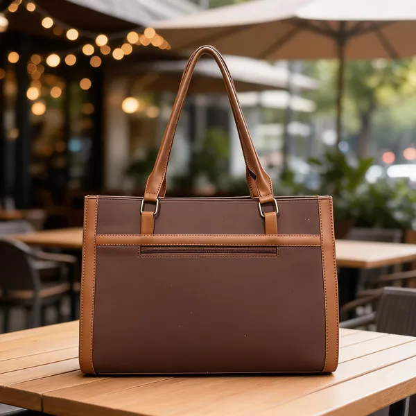 Brown_Faux_Leather_Structured_Tote_Handbag_For_Women