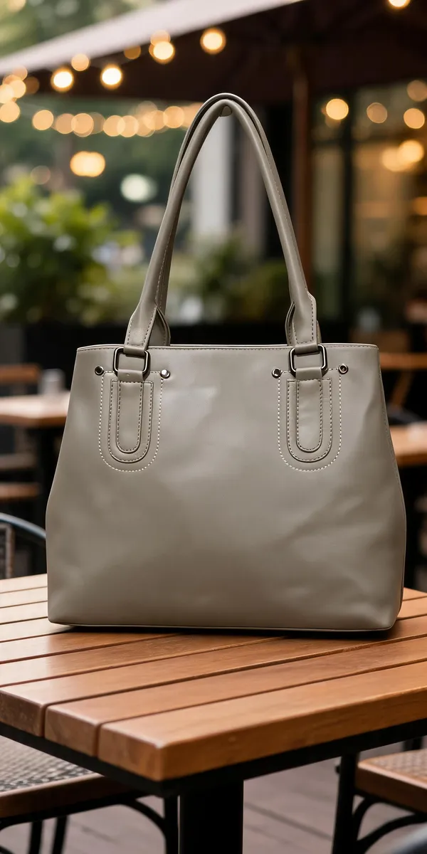 Grey_Faux_Leather_Structured_Tote_Handbag_For_Women