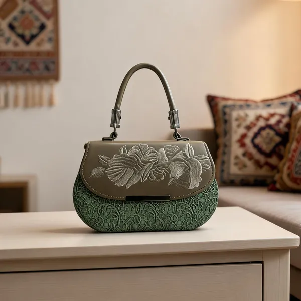 Green_Faux_Leather_Floral_Embroidered_Handbag_For_Women