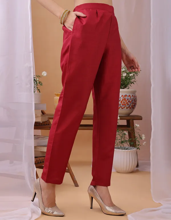 Hritika_Pink_Silk__Embroidered_Round_Neck_Kurta_With_Trousers_&_Dupatta