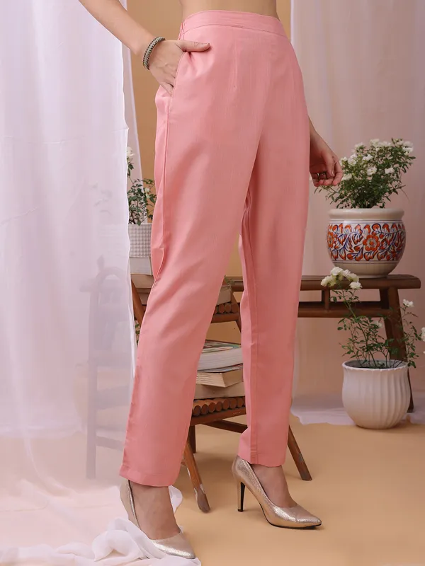 Hritika_Light_Peach_Cotton__Zari_Embroidered_Kurta_With_Trouser_&_Dupatta_Set
